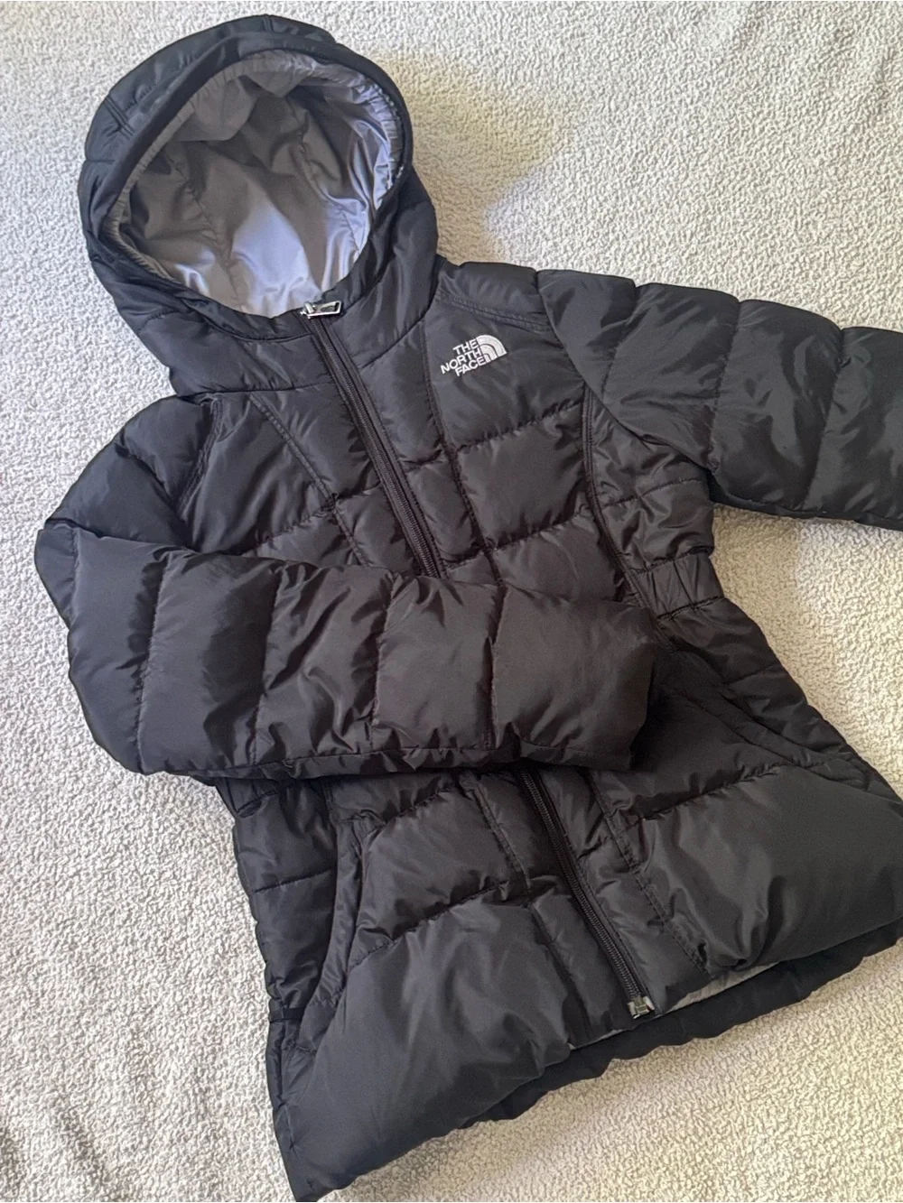The North Face Black Kids Puffer Jacket with Hood